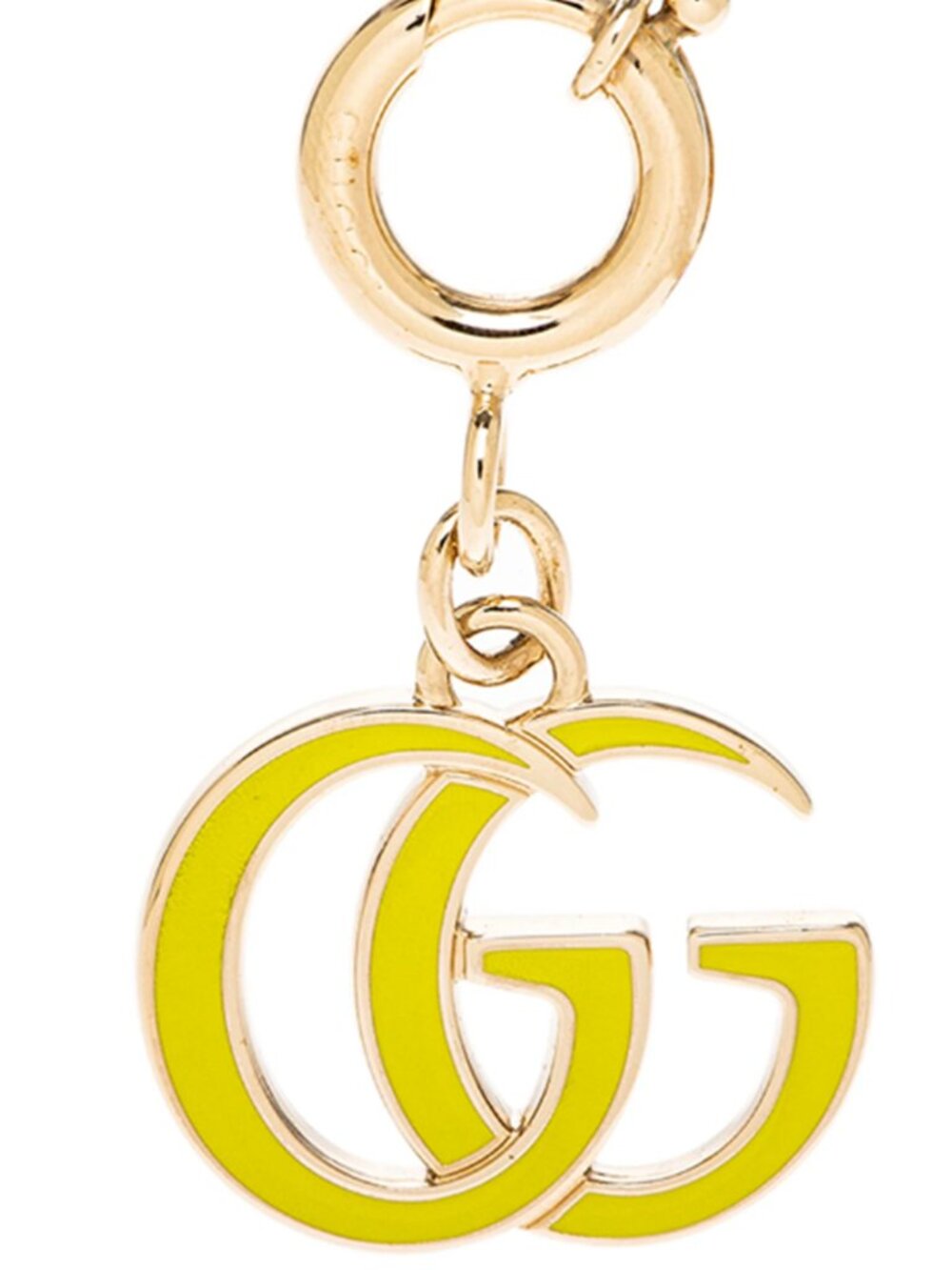 NEW GUCCI GG Double G Charm Green 837069